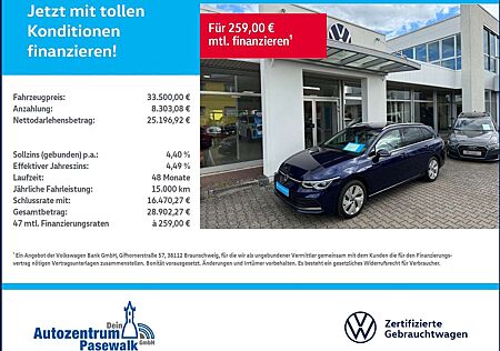 VW Golf Variant Volkswagen 8 CG Variant 2.0 TSI DSG Style