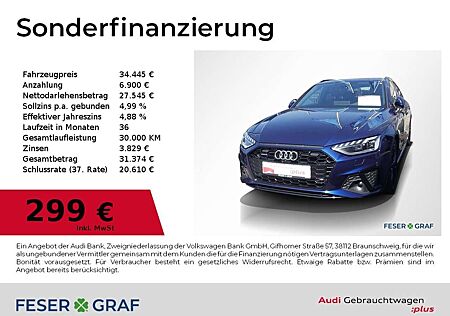 Audi A4 Avant 40 TDI qu S Line Pano,Sthzg,Matrix,B&O