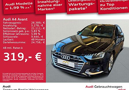 Audi A4 40 TDI Avant S-TRO*ADVANCED*RFK*LED*B&O