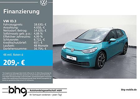 VW ID.3 Volkswagen Performance Upgrade Pure #Navi #LED #19` An