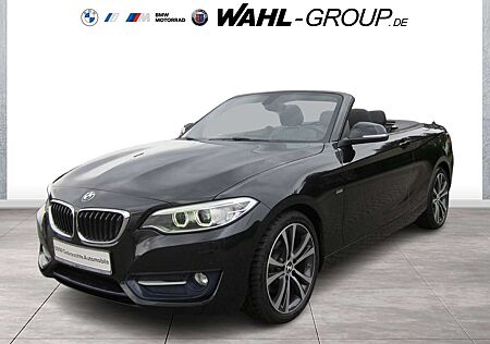 BMW 220 i CABRIO SPORT LINE AUT LEDER NAVI XENON GRA PDC