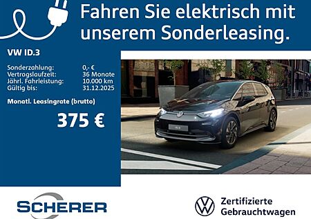 VW ID.3 Volkswagen Pro 58 kWh ACC+Kamera+Navi+App+Climatr+Sitz