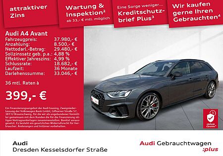 Audi A4 45 TFSI Q. S line edition one Navi LED