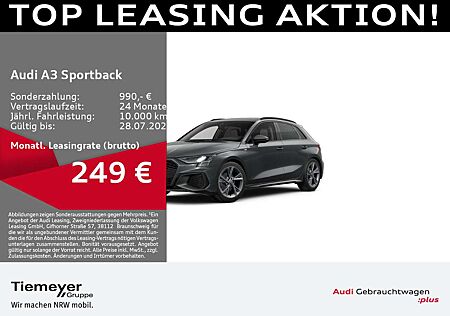 Audi A3 30 TFSI S LINE NAVI+ AHK LM18 PRIVA