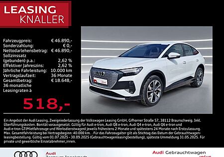 Audi Q4 e-tron Q4 Sportback e-tron 45 qu MATRIX ACC Kamera 20"