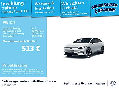 Volkswagen ID.7 Pro 210 kW GAR 2030 Navi AHK Kamera UVm