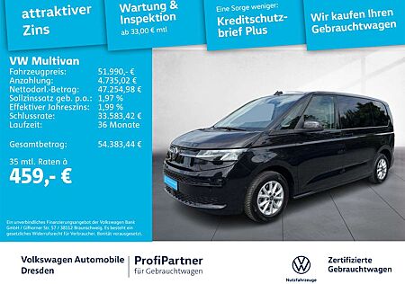 VW T7 Multivan Volkswagen Life TDI LED NAV AHZC ACC SIDE 1,99%