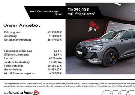 Audi e-tron 55 quattro S-line AHK Pano RFK HUD ACC 360° Nacht