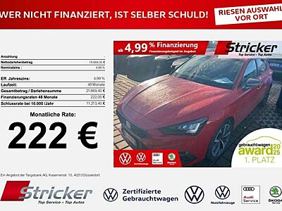 SEAT Leon FR 1.4TSI e-hybrid 222,-ohne Anzahlung Navi