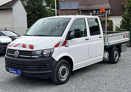 VW T6 Transporter Volkswagen T6 DoKa PRITSCHE AHK KLIMA STANDHEIZUNG 1.HAND