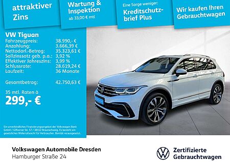 VW Tiguan Volkswagen R-Line 2.0 TDI 4M DSG IQ AHK AREA HUD KAM