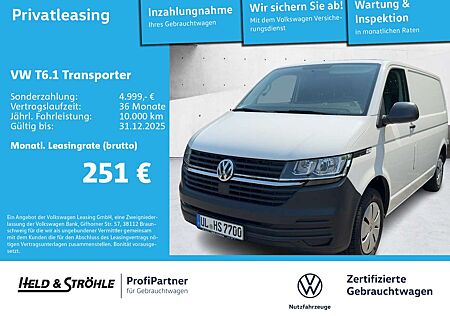 VW T6 Transporter Volkswagen T6.1 Transporter T6.1 Kasten KR 2.0 TDI AHK KLIMA PDC FLÜGELT.