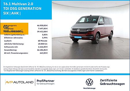 VW T6 Volkswagen .1 Multivan 2.0 TDI DSG GENERATION SIX | AHK |