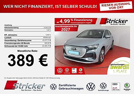 Audi Q4 e-tron Sportback 40 389,-ohne Anzahlung Navi Kamera