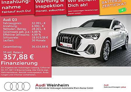 Audi Q3 45 TFSIe 2x S-Line LED Black-Paket uvm