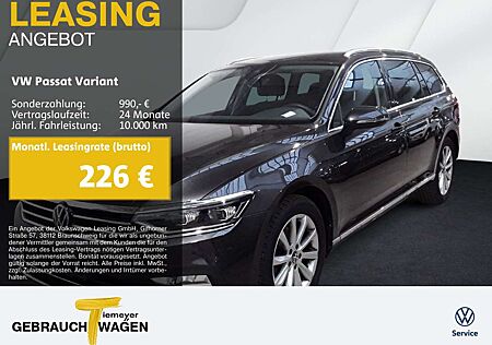 VW Passat Variant Volkswagen 2.0 TDI DSG ELEGANCE IQ.LIGHT AHK