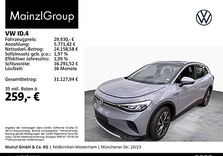 VW ID.4 Volkswagen Pro Performance 77kWh (82kWh) AHK Kam. ACC