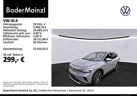 VW ID.4 Volkswagen Pro Performance 77kWh (82kWh) AHK Kam. ACC