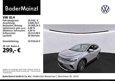 VW ID.4 Volkswagen Pro Performance 77kWh (82kWh) AHK Kam. ACC