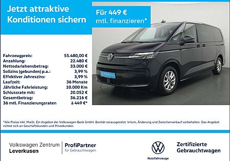 VW T7 Multivan Volkswagen Life Lang DSG LEDER AHK VIS-A-VIS
