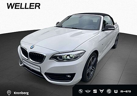 BMW 218 d Cabrio Sport Line Navi AdapLED AHK Tempo LED