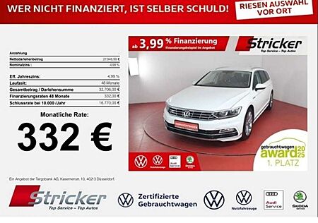 VW Passat Variant Volkswagen R-Line 2.0TDI DSG 4M 332,-ohne Anzahlung ACC Navi