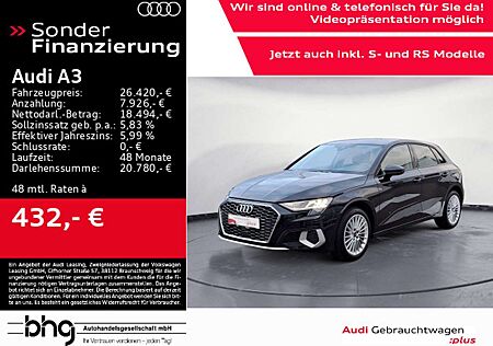 Audi A3 30 TDI Sportback advanced virtualC. LED GRA A
