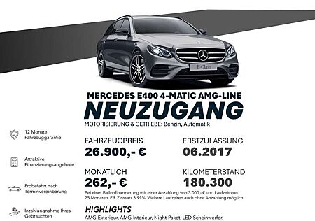 Mercedes-Benz E 400 4MATIC/AMG-LINE/NIGHT/TOTW/STAND/SCHIEBE