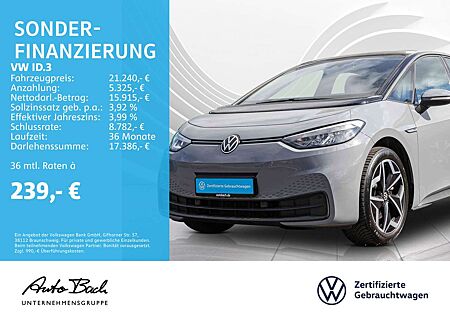VW ID.3 Volkswagen Pro Performance Life Automatik, Navi, LED,