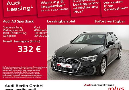 Audi A3 S line 30 TDI S tr. AHK LED PDC