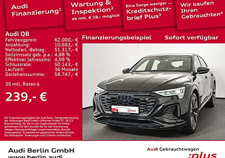 Audi Q8 Sportback S line 55 e-tron qu. AHK MATRIX 360