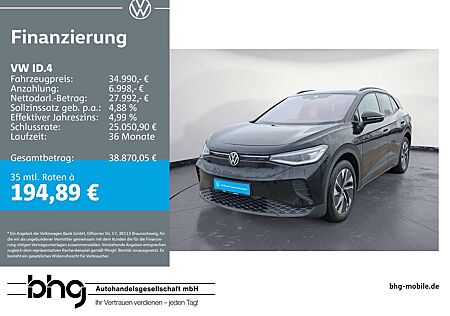 VW ID.4 Volkswagen Pure Infotainment LED Navi ACC Wärmepumpe