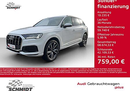 Audi Q7 50 TDI quattro eSD B&O 7 Sitze Air MATRIX 21"