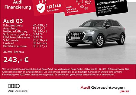 Audi Q3 35 TFSI S tr. *2x S line*LED*AHK*ACC*8-fach*