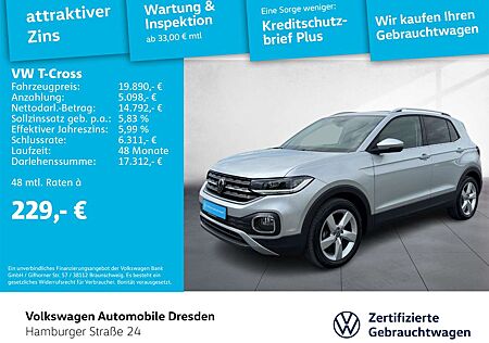 VW T-Cross Volkswagen Style 1.0 TSI LED NAVI APP KAMERA ACC