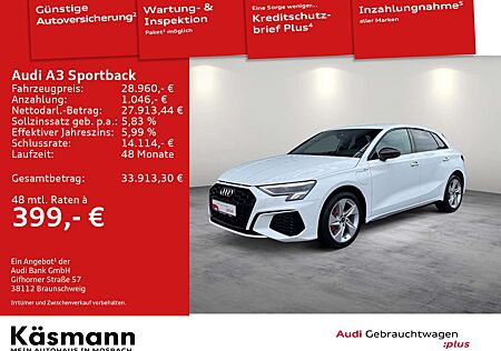 Audi A3 S line 45TFSIe LED NAV KAM SHZ PDC