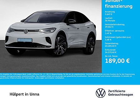 VW ID.5 Volkswagen GTX 4X4 WÄRMEPUMPE ACC LM21 NAVI SITZHEIZ.