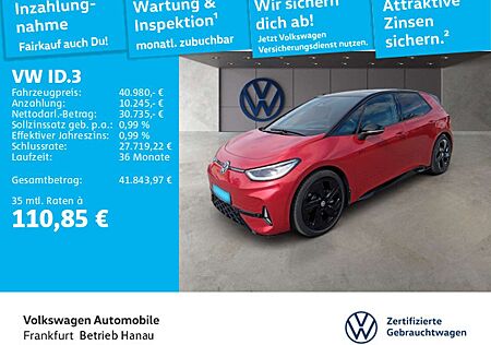 VW ID.3 Volkswagen GTX Navi Panoramadach Sprachbedienung