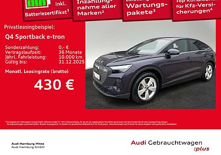 Audi Q4 e-tron Q4 Sportback 45 e-tron 210 kW AHK Waermepumpe