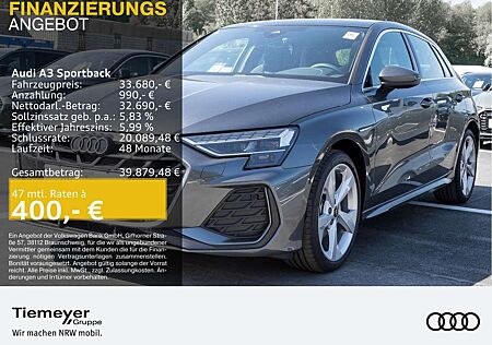 Audi A3 35 TDI S LINE PANO MATRIX ACC LM18