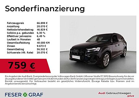 Audi Q7 45 TDI S line Ext/Maxtri/Pano/HuD/Luft/Air/AHK/20