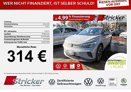 VW ID.4 Volkswagen Pro Performance 150/77 314,-ohne Anzahlung Navi A