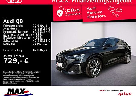 Audi Q8 50 TDI QUATT S LINE MATRIX+PANO+360°+AHK+HUD+