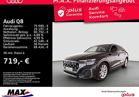 Audi Q8 50 TDI QUATT S LINE MATRIX+PANO+360°+AHK+HUD+