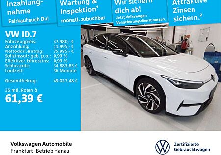 VW ID.7 Volkswagen Pro S IQ.Light Navi AHK SideAssist ParkAssi