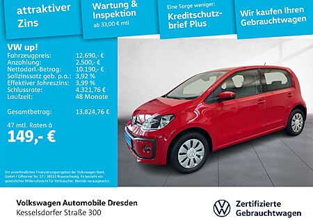 VW Up Volkswagen ! 1.0 Radio Klima Bluetooth DAB Sitzhzg.