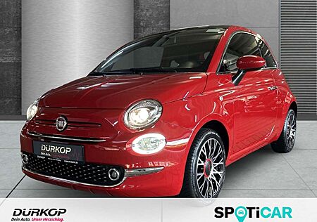 Fiat 500 1.0 Mild Hybrid Red Panodach PDC Klima Navi