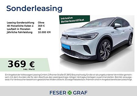 VW ID.4 Volkswagen Pro 82 kWh 150KW Pano Kamera HUD Wärmepumpe