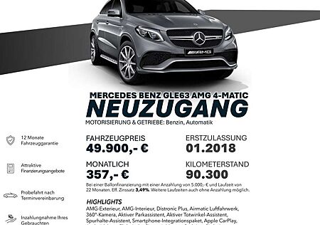 Mercedes-Benz GLE 63 AMG GLE 63 4MATIC Coupé 4MATIC/DISTRO+/360°/AIRM/MEM