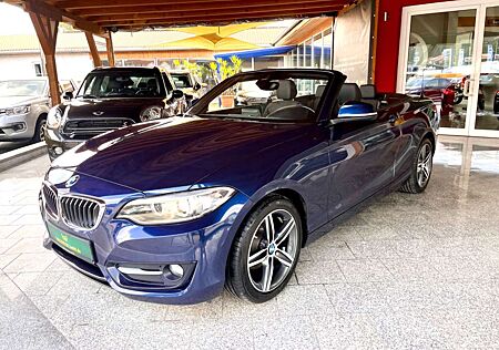 BMW 218 d Cabrio Sport Line Navi Xenon Leder